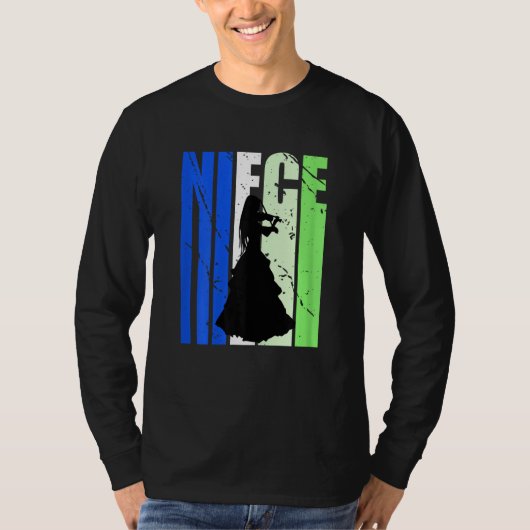 T-shirt Distressed Violin Niece Of Violinist Loves To Viol (Devant)