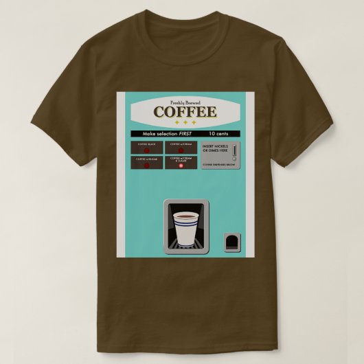 T-shirt Distributeur de café vintage (Design devant)