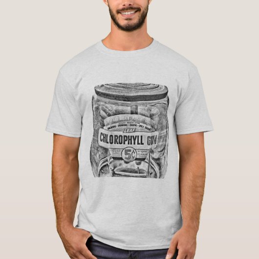 T-shirt Distributeur de gomme de Chlorophylle antique - Sn (Devant)
