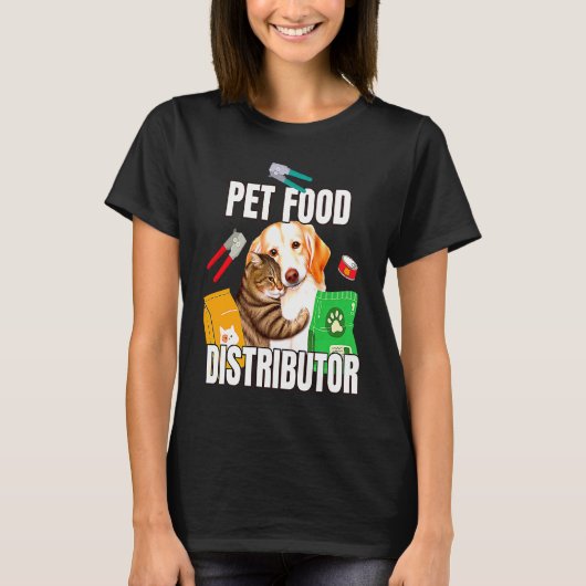 T-shirt Distributeur de nourriture pour animaux de compagn (Devant)