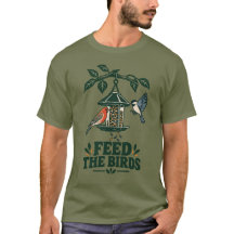 T-Shirt Distributeur de Nourriture pour Oiseaux de