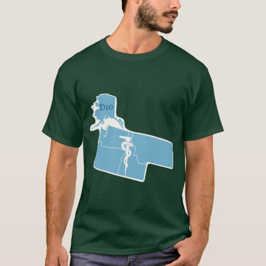T-shirt District 10 Athletic Trainers (Devant)