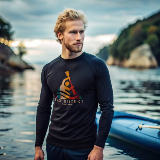 T-shirt District de Retro Lake Kayak