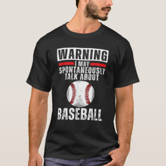 T-shirt Dit De Baseball Pour Hommes Femmes Enfants Basebal