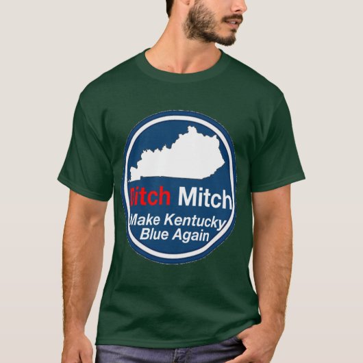 T-shirt Ditch Mitch McConnell Rendre le Kentucky Blue enco (Devant)