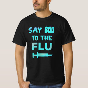 T-shirt Dites Boo À L'Infirmière Vaccinée Contre La Gri