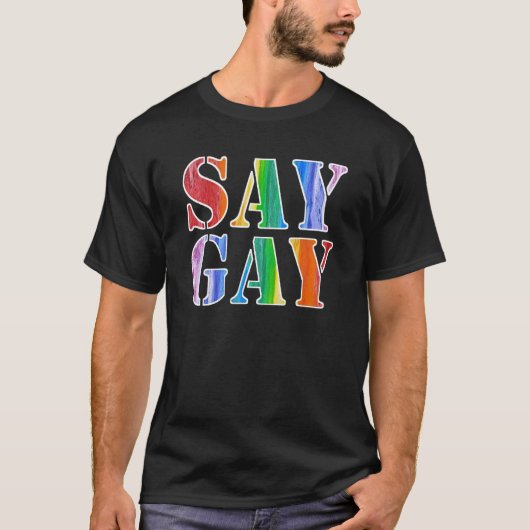 T-shirt Dites Gay Enseignant Hors Service Infirmière Hors  (Devant)