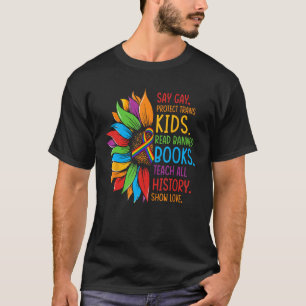 T-shirt Dites Gay Protéger les enfants trans Lire les livr