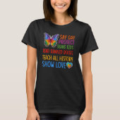 T-shirt Dites Gay Protéger les enfants trans Lire les livr (Devant)
