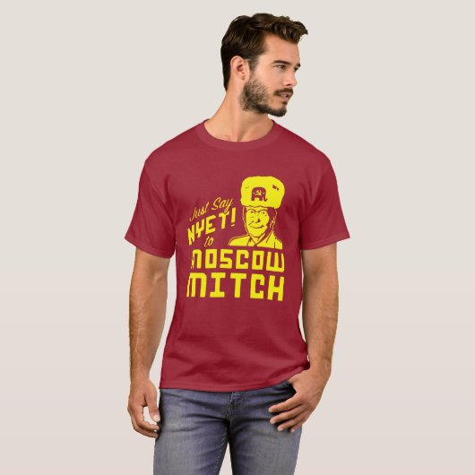 T-shirt Dites juste le neit Moscou Mitch (Devant entier)