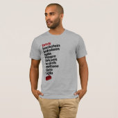 T-shirt Dites la brique… (Devant entier)