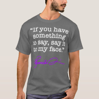 T-shirt Dites-le à mon visage Kamala PURPLE signature TShi
