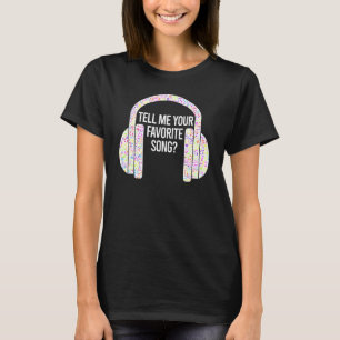 T-shirt Dites-moi votre chanson préférée casque brise-glac