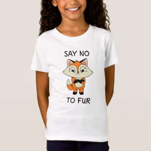 T-Shirt Dites non à Fur - Triste Fox