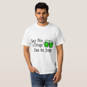 T-shirt Dites non au Jour de la Saint Patrick vert de (Devant entier)