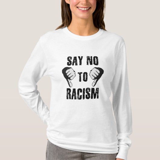 T-shirt Dites non au racisme (Devant)