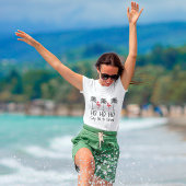 T-shirt Dites non aux Flamants roses de Noël de la plage d