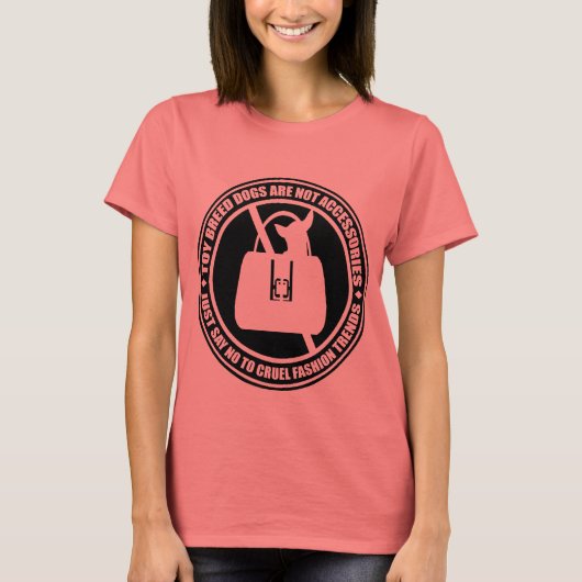 T-shirt Dites Non ! Les animaux comme mode (Devant)