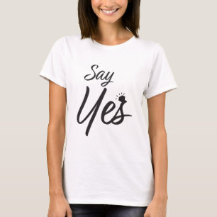 T-shirt Dites oui la proposition de mariage