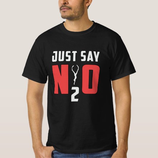 T-shirt Dites simplement N2O Plongée Plongée Plongée Plong (Devant)