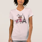 T-shirt Diva de cheveux blonds (Devant)