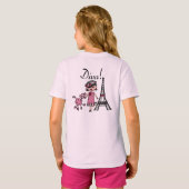 T-shirt Diva de cheveux noirs (Dos entier)