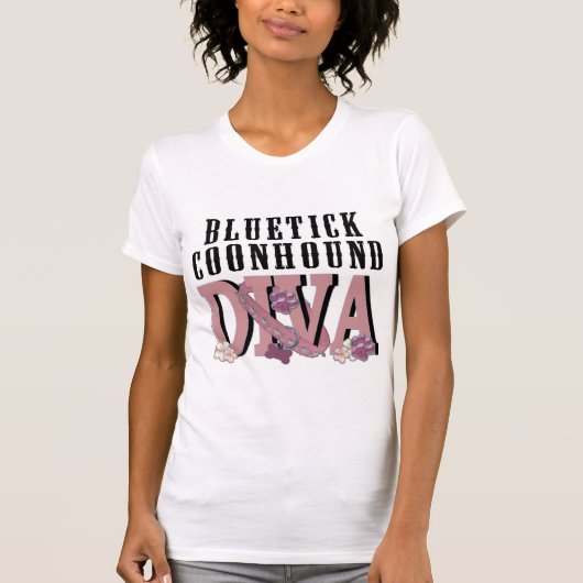 T-shirt DIVA de Coonhound de Bluetick (Devant)