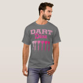 T-shirt Diva de fléchettes Joueuse de fléchettes Flèche Dr (Devant entier)