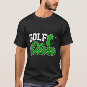 T-shirt Diva de golf féminin - Femme drôle amoureuse de go