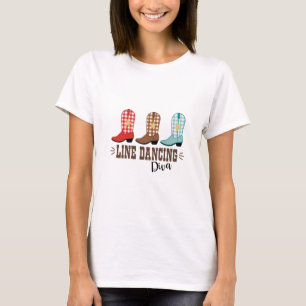 T-shirt Diva de la danse de ligne