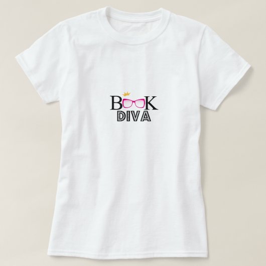 T-shirt Diva de livre (Design devant)