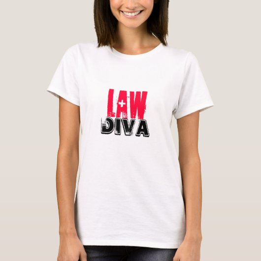 T-shirt Diva de loi de Lawyer~ (Devant)