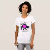 T-shirt diva de pêche (Devant entier)