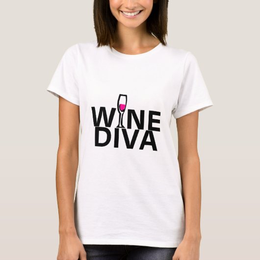 T-shirt Diva de vin (Devant)