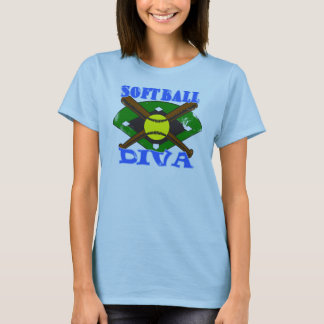 T-shirt Diva du base-ball