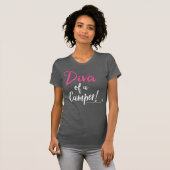 T-shirt "Diva d'un campeur !" (Devant entier)