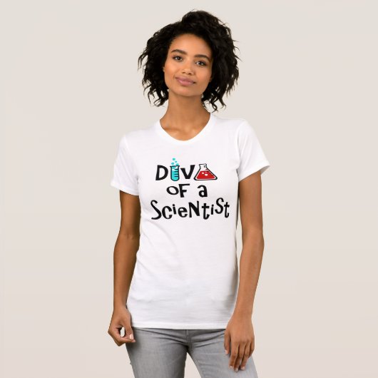 T-shirt "DIVA d'un scientifique" (Devant entier)