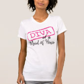 T-shirt "DIVA" d'une servante d'honneur" (Devant)