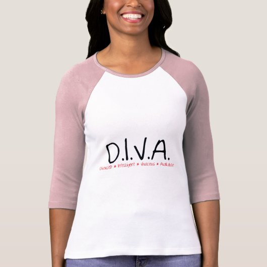 T-shirt DIVA femme divorcée (Devant)