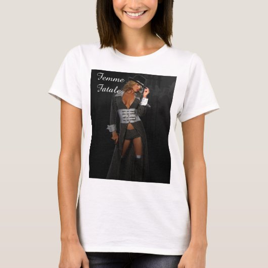 T-shirt Diva Gangster Femme Fatale (Devant)