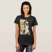 T-shirt Diva graffiti visage féministe (Devant entier)