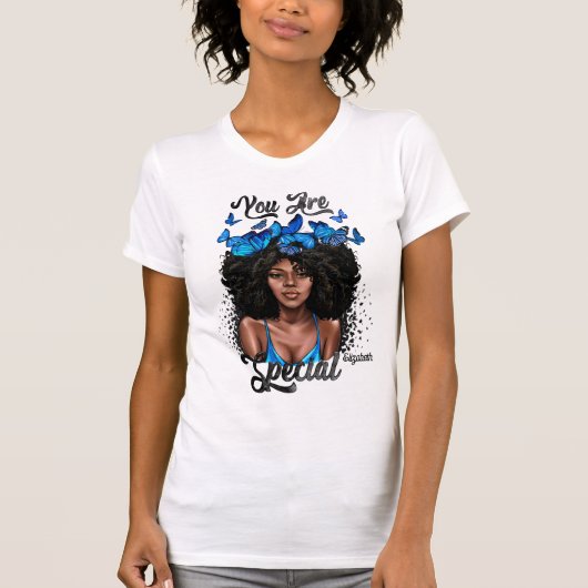 T-shirt Diva Noir Radiant Embracant l'autonomisation audac (Devant)