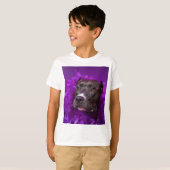 T-shirt Diva pourpre de pitbull (Devant entier)