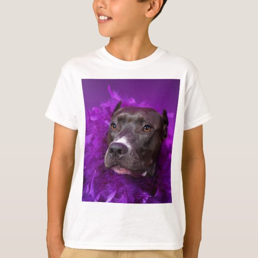 T-shirt Diva pourpre de pitbull (Devant)