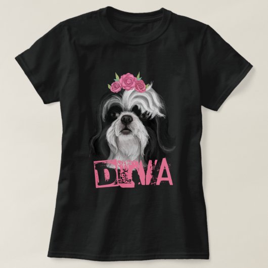 T-shirt DIVA Shih Tzu (Design devant)