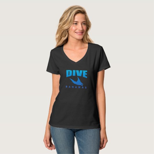 T-shirt Dive Bahamas, Mantas Ray Scuba Diving in the Baham (Devant entier)