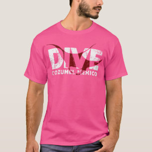 T-shirt Dive Cozumel Mexique Diver Manta Plongée
