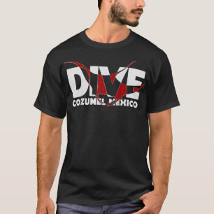 T-shirt DIVE Cozumel Mexique SCUBA PLONGÉE Manta Ray R