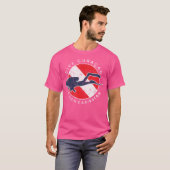 T-shirt Dive Curaçao Diver Diver Diver Drapeau (Devant entier)