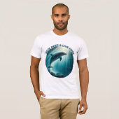 T-shirt Dive Deep Live Dolphin gratuit (Devant entier)